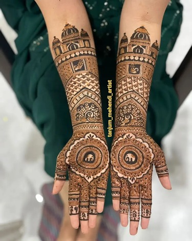 Mandala Bridal Mehndi Design